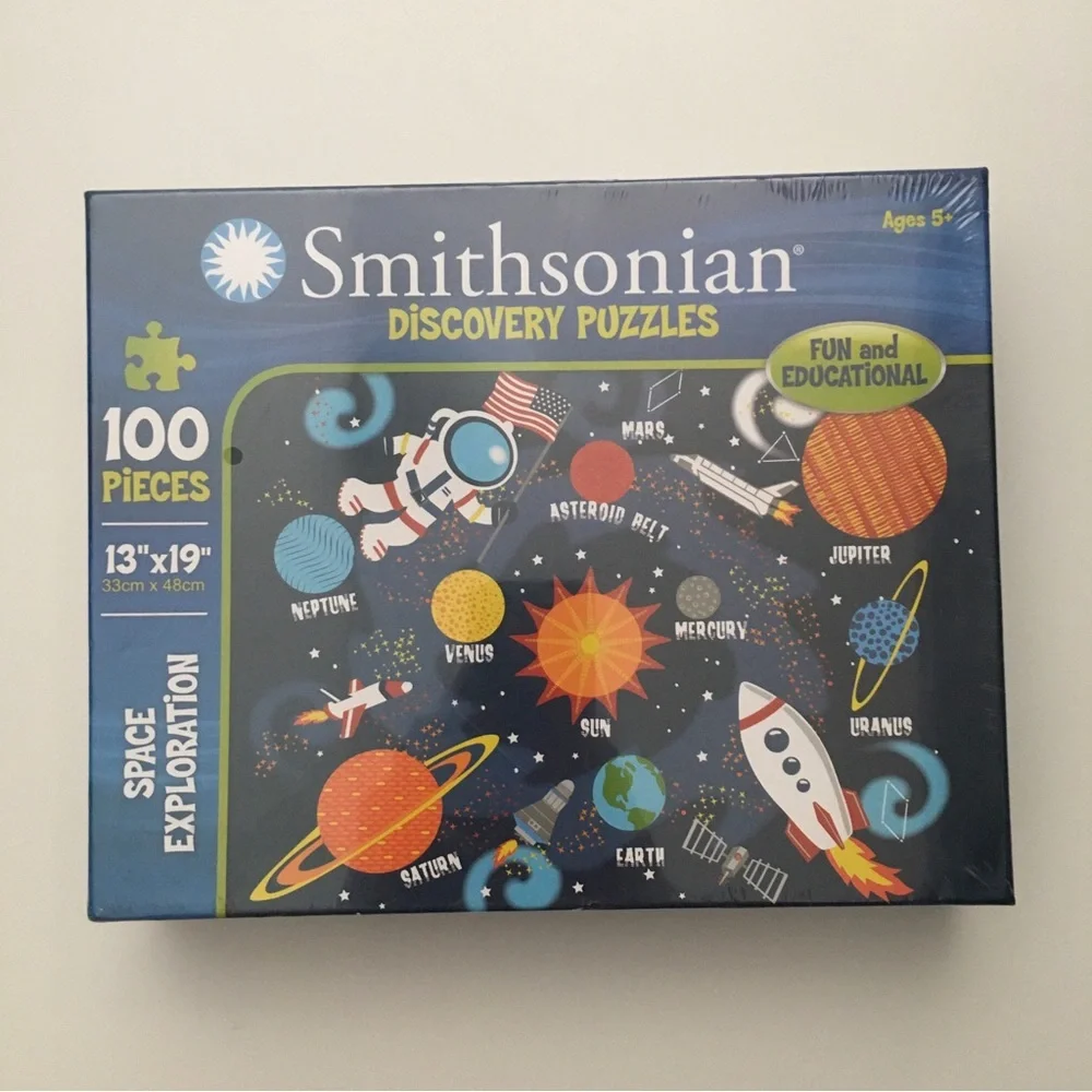 Smithsonian Discovery Kids Space Exploration Puzzle 100-Piece NEW Sealed Age 5+